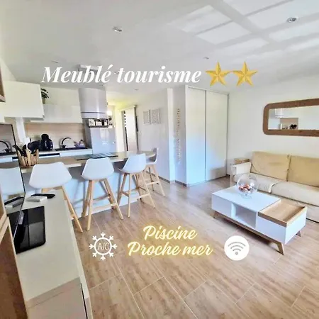 아파트 Hameau Des Pins - & Piscine - Clim & Wifi *